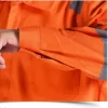 combed cotton twill coverall has adjustable cuff with snaps